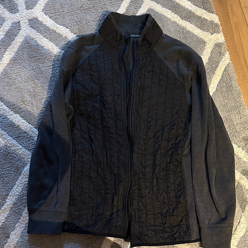 Perry Ellis Size M Black Quilted Jacket